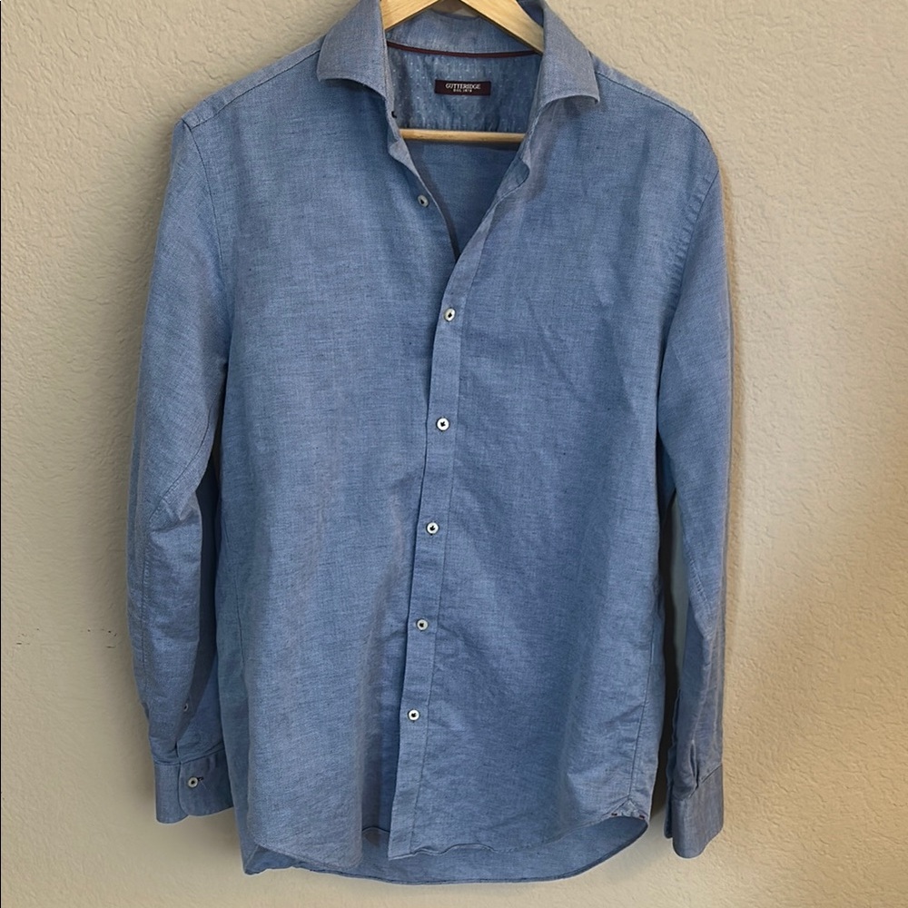 Gutteridge Linen Blend Button Down